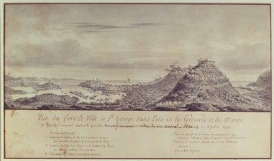 The French Capture Grenada, 1779 by Pierre Ozanne